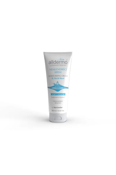 Alldermo Nemlendirici El, Yüz, Vücut Krem Soft Touch 250ml