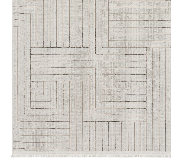 Seyran Mısra Koleksiyonu Modern Desenli Halı 5004 Kahve - 2