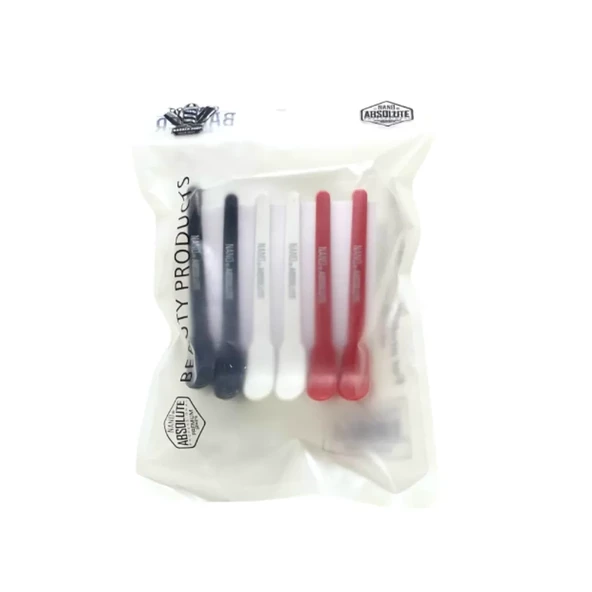 Nano Absolute Barber Shop Renkli Saç Ayırma Maşası 6 Adet - Resim 2