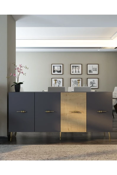 DEMONTE DECOR NORMDD (KB150) KONSOL ANTRASİT-SAFİRMEŞE