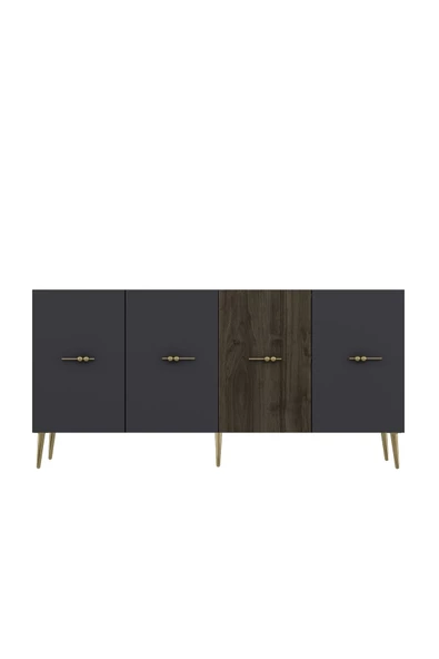 DEMONTE DECOR NORMDD (KB150) KONSOL ANTRASİT-CEVİZ - 3