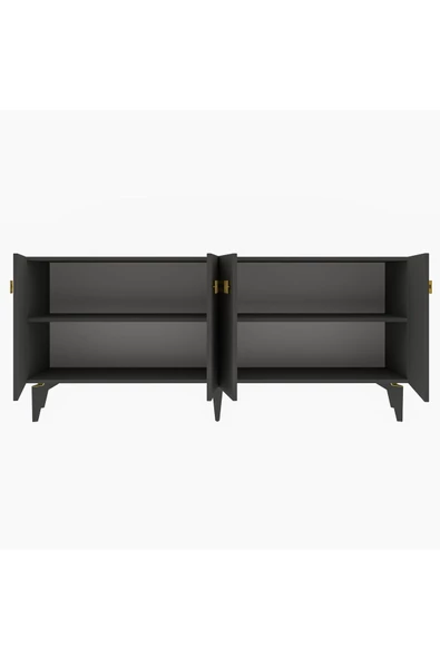 DEMONTE DECOR HAYATDD (KB150) KONSOL ANTRASİT-ALTIN - 6