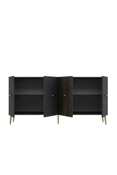 DEMONTE DECOR NORMDD (KB150) KONSOL ANTRASİT-CEVİZ - 6