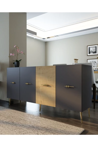 DEMONTE DECOR NORMDD (KB150) KONSOL ANTRASİT-SAFİRMEŞE - 2