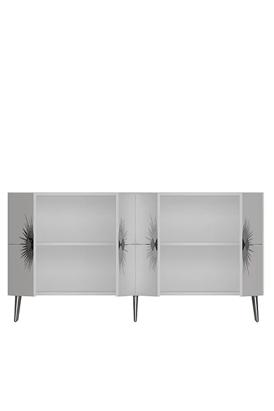 DEMONTE DECOR Nidadd (KB150) Konsol Beyaz-gümüş - 5