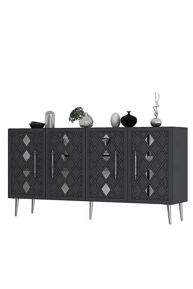 DEMONTE DECOR DOMEDH (KB150) KONSOL ANTRASİT GÜMÜŞ - 4