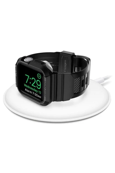 Spigen Apple Watch Serisi (40MM / 41MM) Kılıf, Rugged Armor Pro Black - Acs00546 - 3