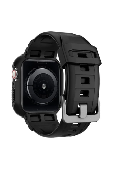 Spigen Apple Watch Serisi (40MM / 41MM) Kılıf, Rugged Armor Pro Black - Acs00546 - 2