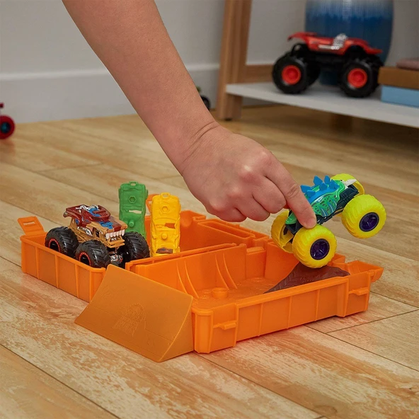 HXT04 Hot Wheels Monster Trucks Taşınabilir Oyun Seti - 4