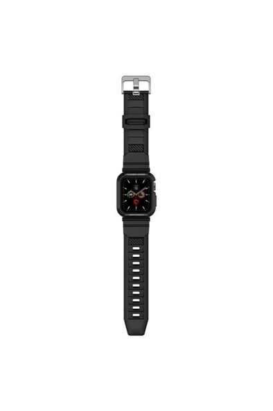 Spigen Apple Watch Serisi (40MM / 41MM) Kılıf, Rugged Armor Pro Black - Acs00546 - 7