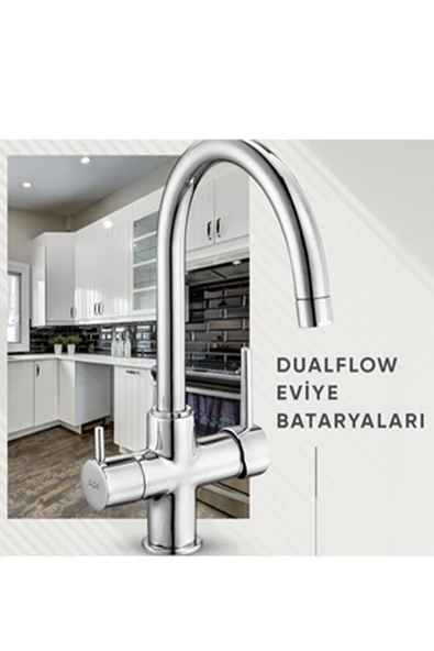 Eca Dual Flow Arıtmalı Eviye Mutfak Bataryası 102118137 - 4