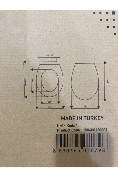 Eca Serel Anemon Slim Yavaş Kapanan Klozet Kapağı 150400120009 - 2