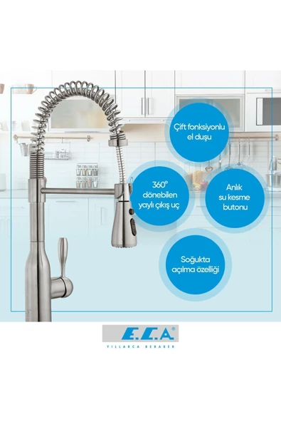 Eca Flux Mutfak Eviye Bataryası 406218019 - 2