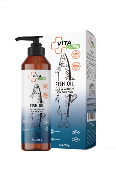 VitaCure Fish Oil For Cats Or Dogs 200 Ml