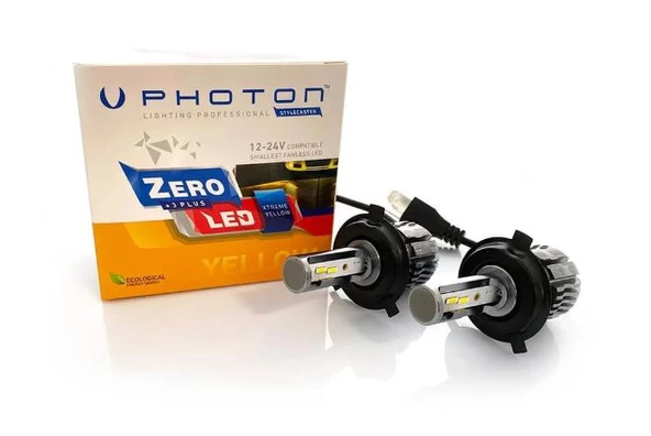 PHOTON ZERO H4 XTREME YELLOW +3 PLUS FANSIZ LED 12V-24V