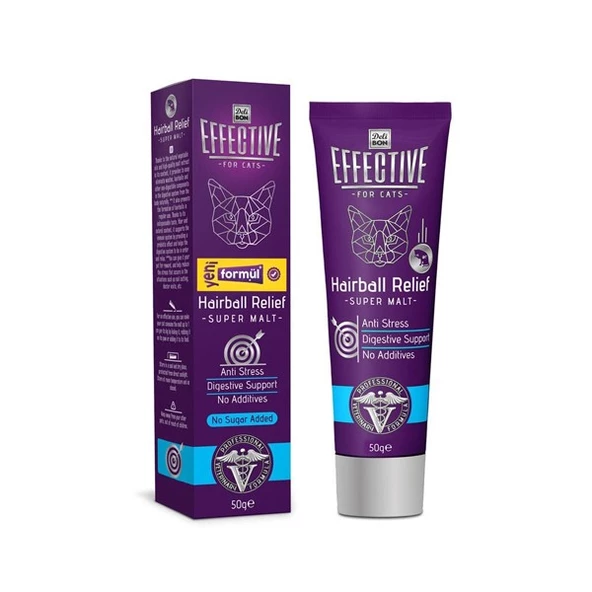 Delibon Effective Hairball Kedi Tüy Önleyici Malt 50 Gr