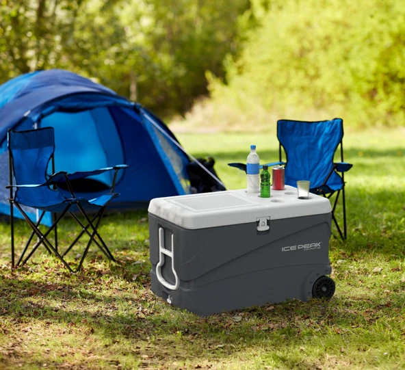 IcePeak CoolCraft 80 Tekerlekli Buzluk 75.2 Litre Antrasit ürün görseli 1