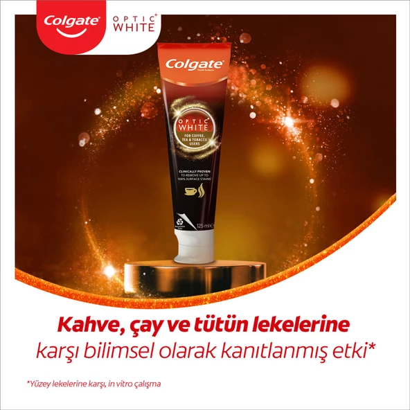 Colgate Optic White Kahve & Çay & Tütün Kullananlar İçin Diş Macunu 125 Ml 4 Adet - 2