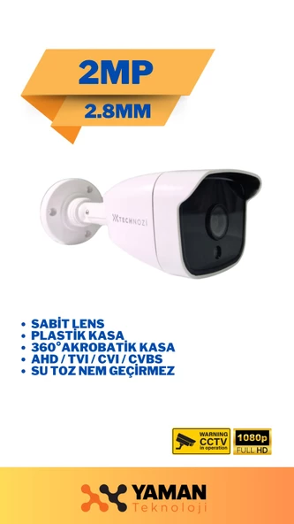4 Kameralı 2Mp Lensli Dış Mekan Full Hd Kamera Seti - 3
