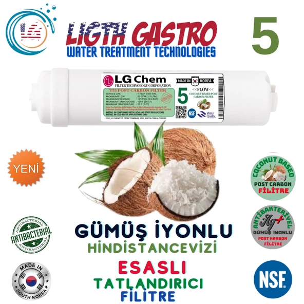 LİGHT GASTRO KIRMIZI POMPALI 8 LİTRE 5 FİLTRE 10 AŞAMA SU ARITMA CİHAZI - 6