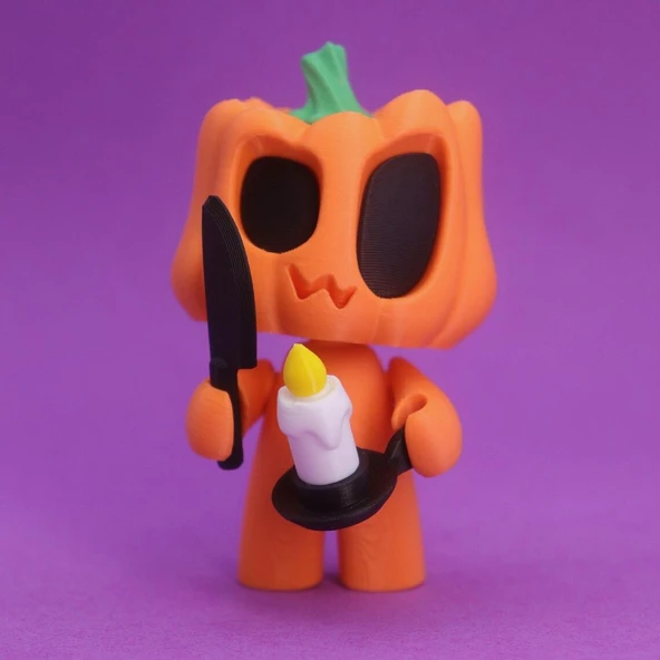 Sevimli Sinirli Balkabağı Figürü 1 Adet Aksesuar Dahil ürün görseli 1