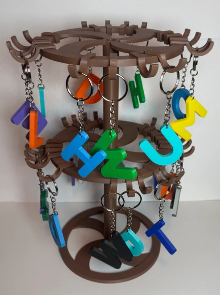 Renkli Harf Anahtarlık - Kişiye Özel Hediyeler - 1 Adet - Resim 2