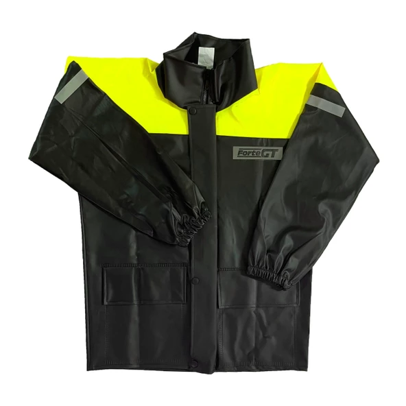 Forte Gt 1134 Motosiklet PVC Yağmurluk Cepli Alt Üst Takım S Beden Sarı