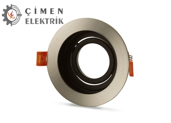 NOAS YL60 1662 Amazon Saten Siyah Yuvarlak Spot Kasası