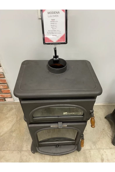 flamestove  Modena Lüx Oven Pik Döküm Soba Şömine - 4