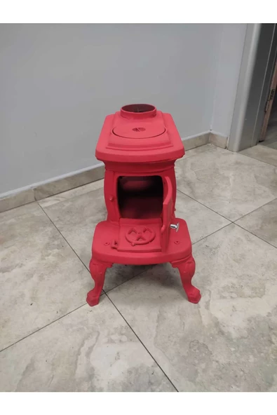 flamestove  FLAME STOVE FS-059K NOSTALJİ KIRMIZI RENKLİ KOMPLE PİK DÖKÜM - 3
