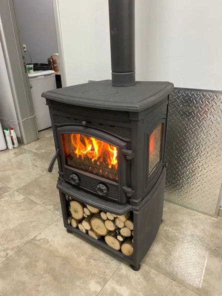 flamestove  FLAME STOVE FS-014ST SİRİUS ULTRA 3 CAMLI ODUNLUKLU ŞÖMİNE SOBA - 3