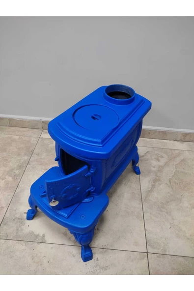 flamestove  FLAME STOVE FS-059M NOSTALJİ SOBA MAVİ  RENKLİ KOMPLE PİK DÖKÜM - 3