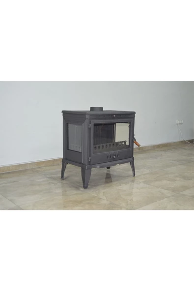 flamestove  Retro Lüx-yk 3 Camlı Yan Kapaklı Şömine Döküm Soba - 3