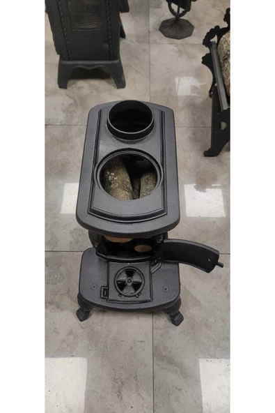 flamestove  Nostalji Fs059 Pik Döküm Mini Soba Şömine - 5