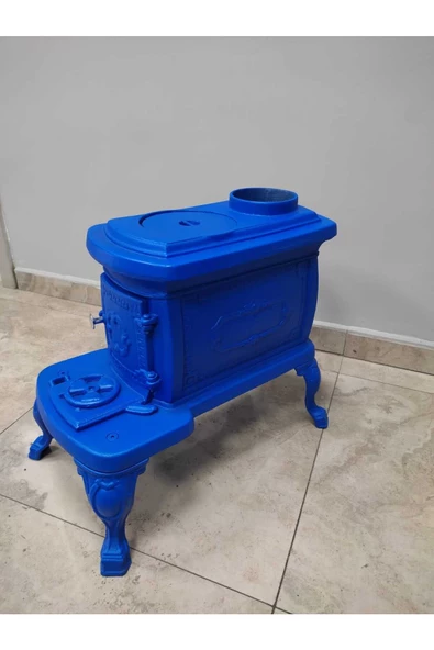 flamestove  FLAME STOVE FS-059M NOSTALJİ SOBA MAVİ  RENKLİ KOMPLE PİK DÖKÜM - 5