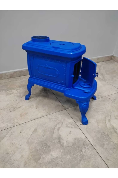 flamestove  FLAME STOVE FS-059M NOSTALJİ SOBA MAVİ  RENKLİ KOMPLE PİK DÖKÜM - 4