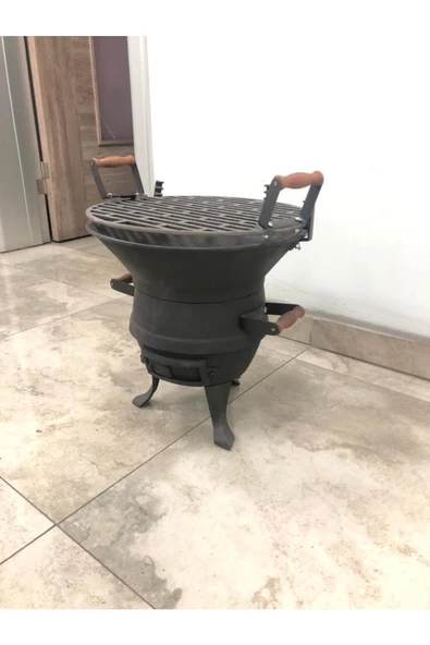 flamestove  Kademeli Yuvarlak Döküm Mangal Fs401 - 8