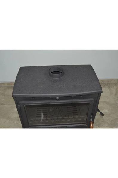 flamestove  Retro Lüx-yk 3 Camlı Yan Kapaklı Şömine Döküm Soba - 6