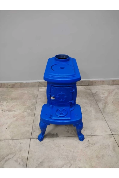 flamestove  FLAME STOVE FS-059M NOSTALJİ SOBA MAVİ  RENKLİ KOMPLE PİK DÖKÜM - 7