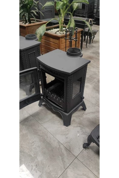 flamestove  Minör Lüx 3 Camlı Şömine Döküm Soba - 6