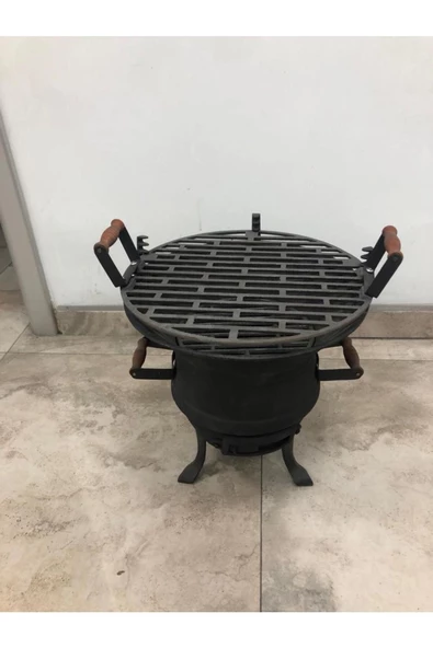 flamestove  Kademeli Yuvarlak Döküm Mangal Fs402 - 4