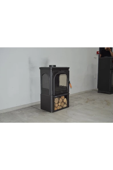 flamestove  MODENA LÜX STYLE 3 CAMLI ODUN HAZNELİ ŞÖMİNE - 2