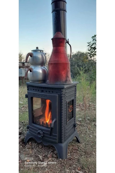 flamestove  Minör Lüx 3 Camlı Şömine Döküm Soba - 2