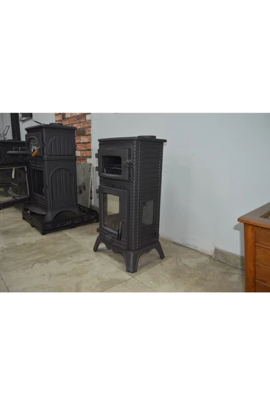 flamestove  Lüx 3 Camlı Kuzineli Döküm Soba - 3