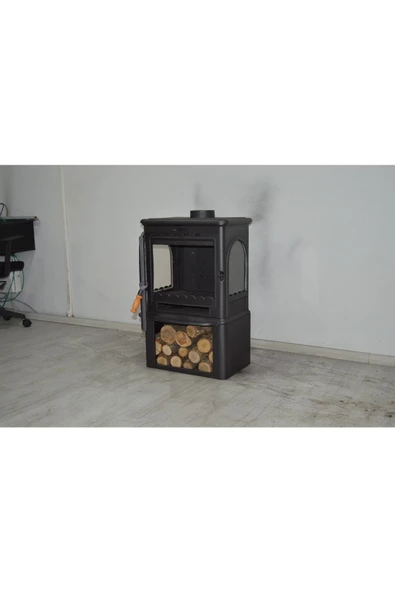 flamestove  MODENA LÜX STYLE 3 CAMLI ODUN HAZNELİ ŞÖMİNE - 3