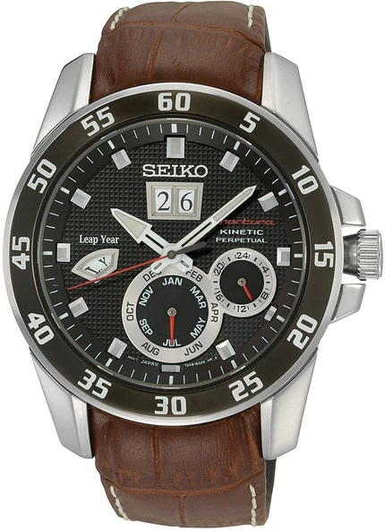 Seiko Snp089p1 Deri Kordonlu Erkek Kol Saati