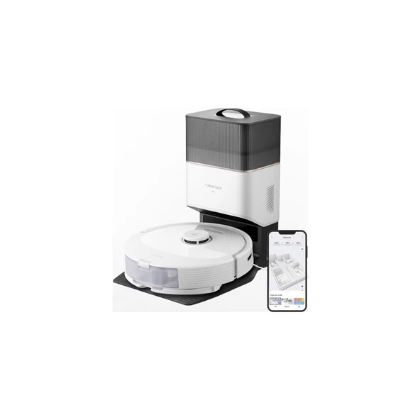 Roborock Q8 Max Plus Çöp Istasyonlu Akıllı Robot Süpürge Beyaz