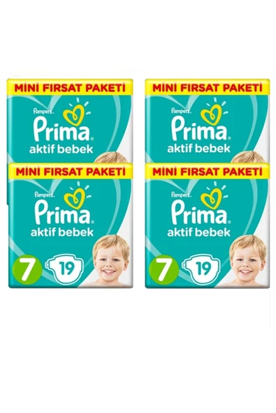 Prima Aktif Bebek Standart 7 No 19 lu x 4 Paket