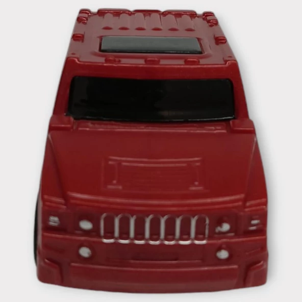 Çek Bırak Arabalar 10 Cm - Kırmızı Jeep - Resim 4