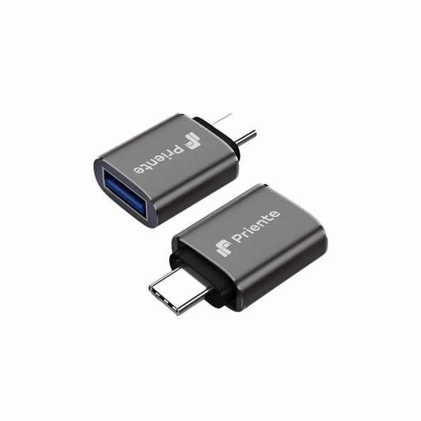 CCA01 Type-C To USB 3.1 Dönüştürücü Metal Adaptör Mini OTG (Priente Türkiye Garantili) - 2
